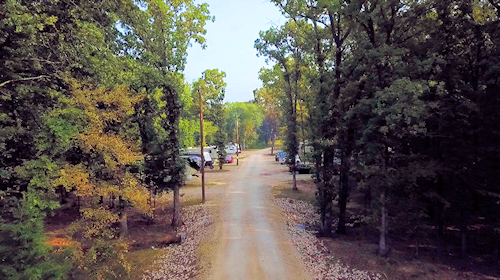 View down the main road.